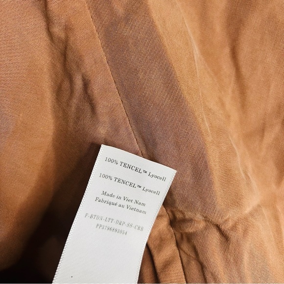 NWT EVERLANE The Drape Top in Butterlite Carob Brown size 8 - Picture 6 of 7